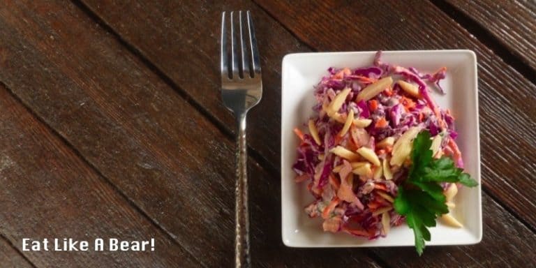 Keto Coleslaw, Low Carb and PURPLE!