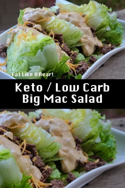 Low Carb Big Mac Salad Eat Like A Bear