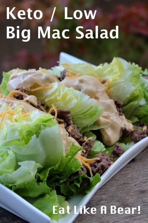 Low Carb Big Mac Salad Eat Like A Bear