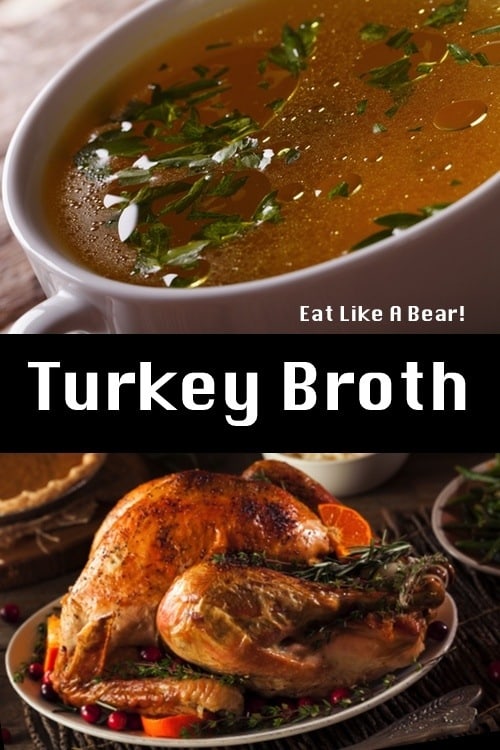 Turkey Stock (Broth) from Leftover Turkey Bones
