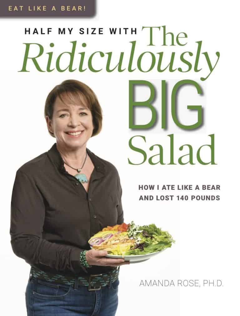 The cover of the book Half My Size with the RIdiculously Big Salad