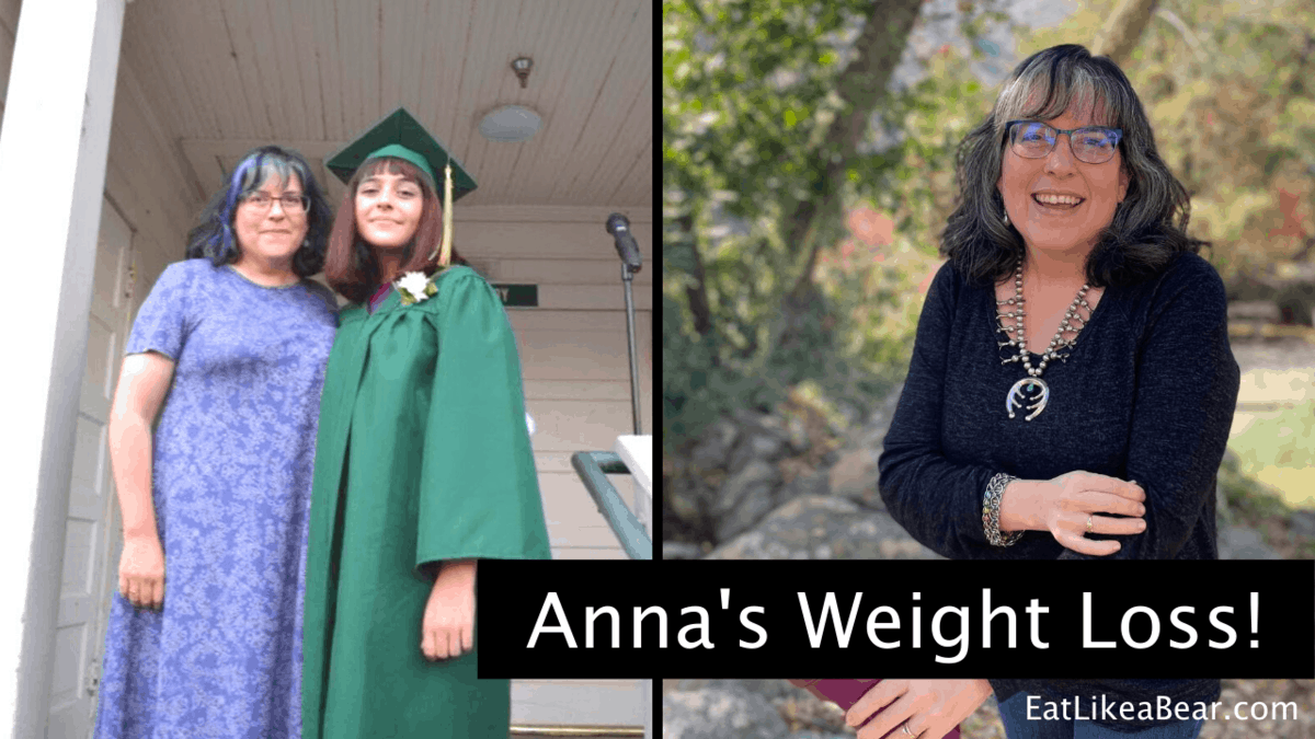 Anna, pictured in her before and after photos, displaying her weight loss success story
