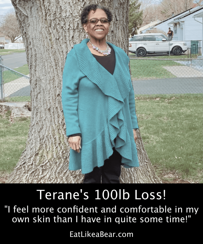 Photo of Terane after 100 pound weight loss