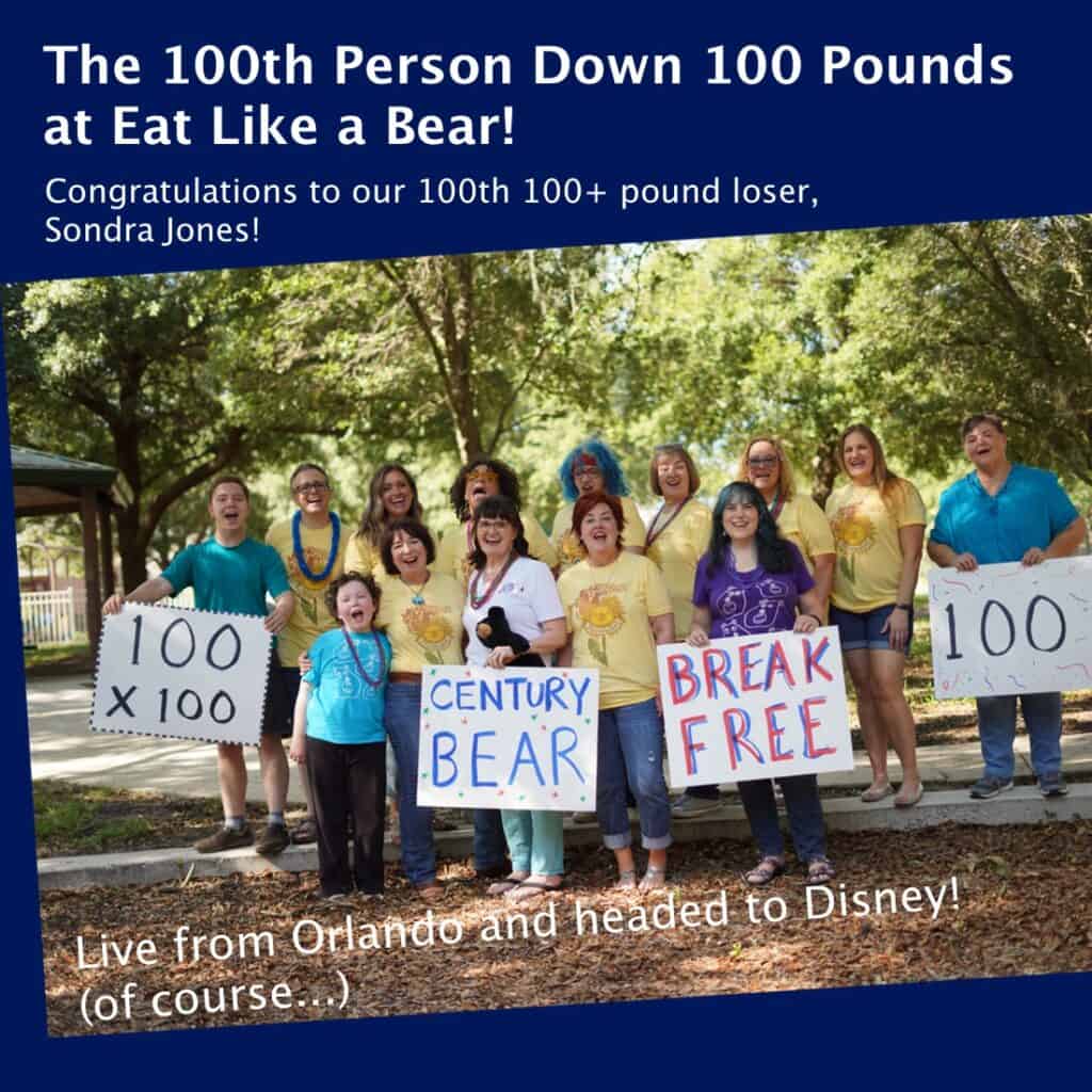 Group photo with our 100th Century Bear