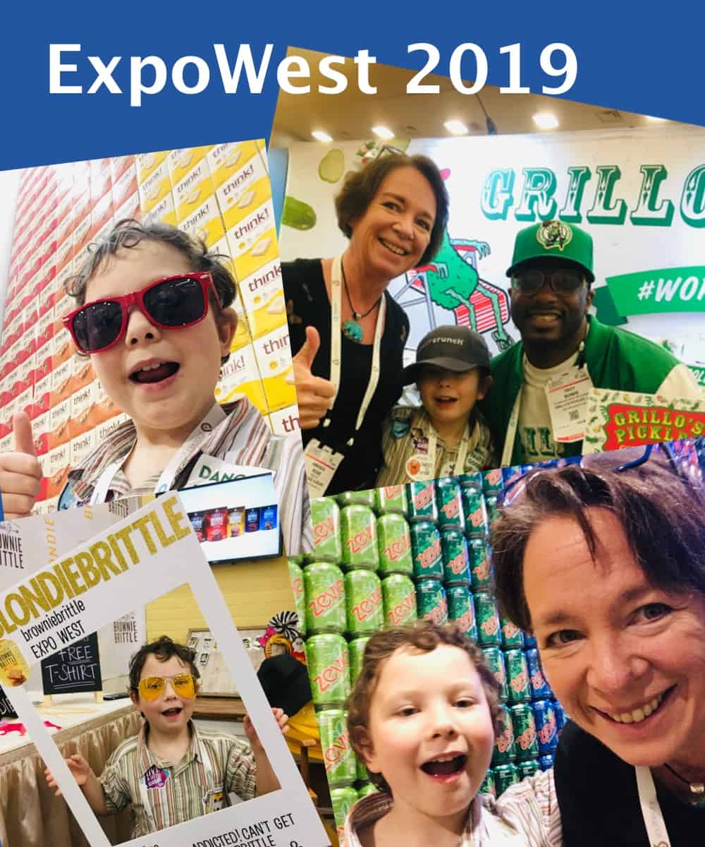 Amanda and son at ExpoWest 2019